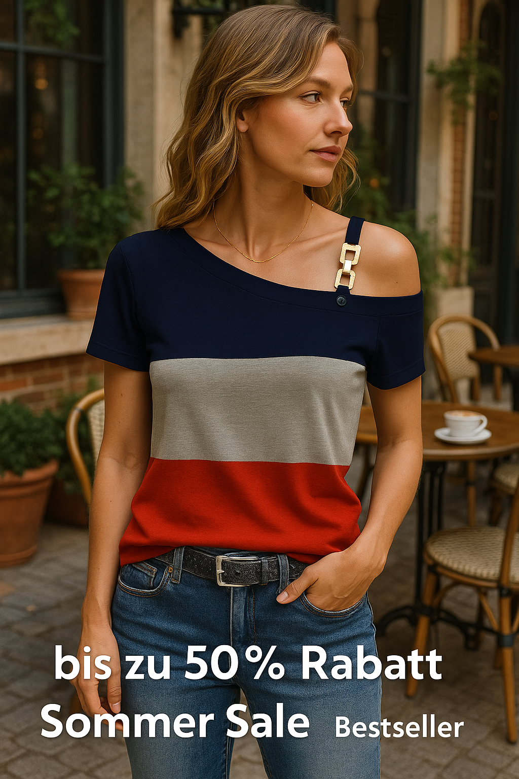 Basel Elegante Kurzarm-T-Shirt