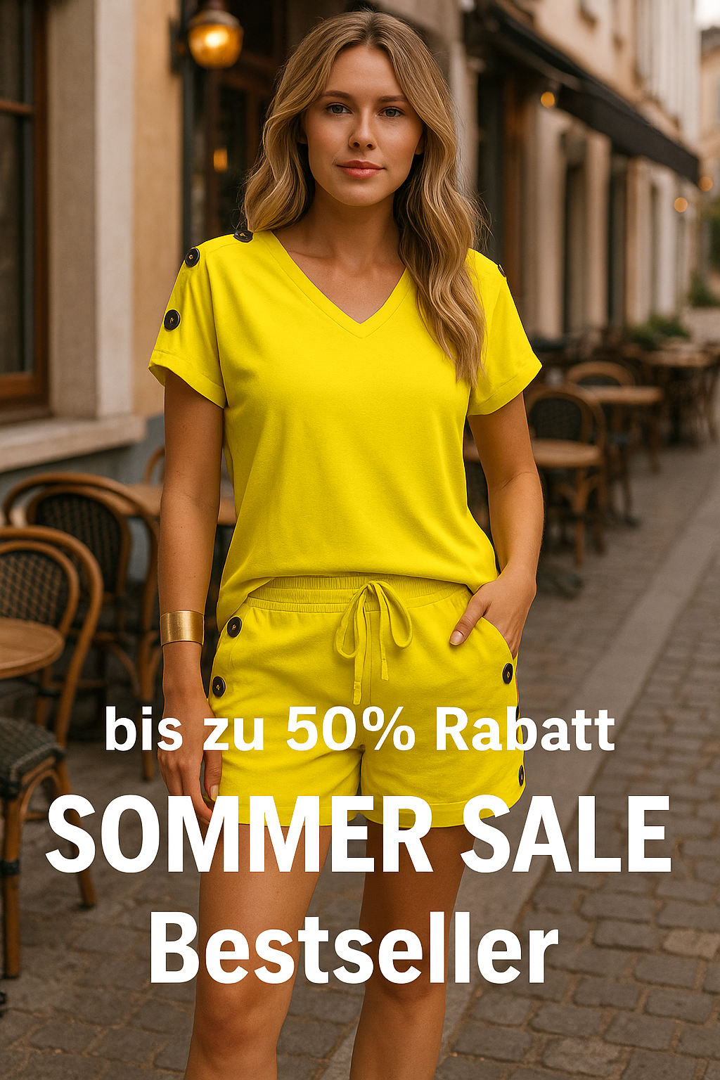 Basel Shorts & Pullover mit V-Ausschnitt