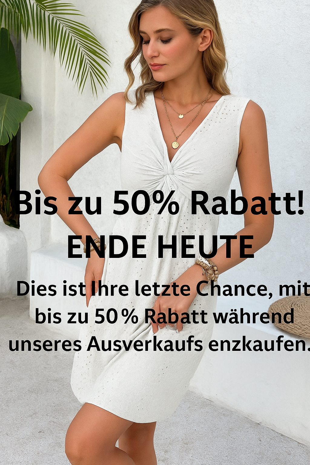Basel V-Ausschnitt-Kleid