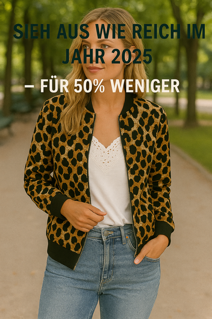 Basel Leopard Bomber Jacke