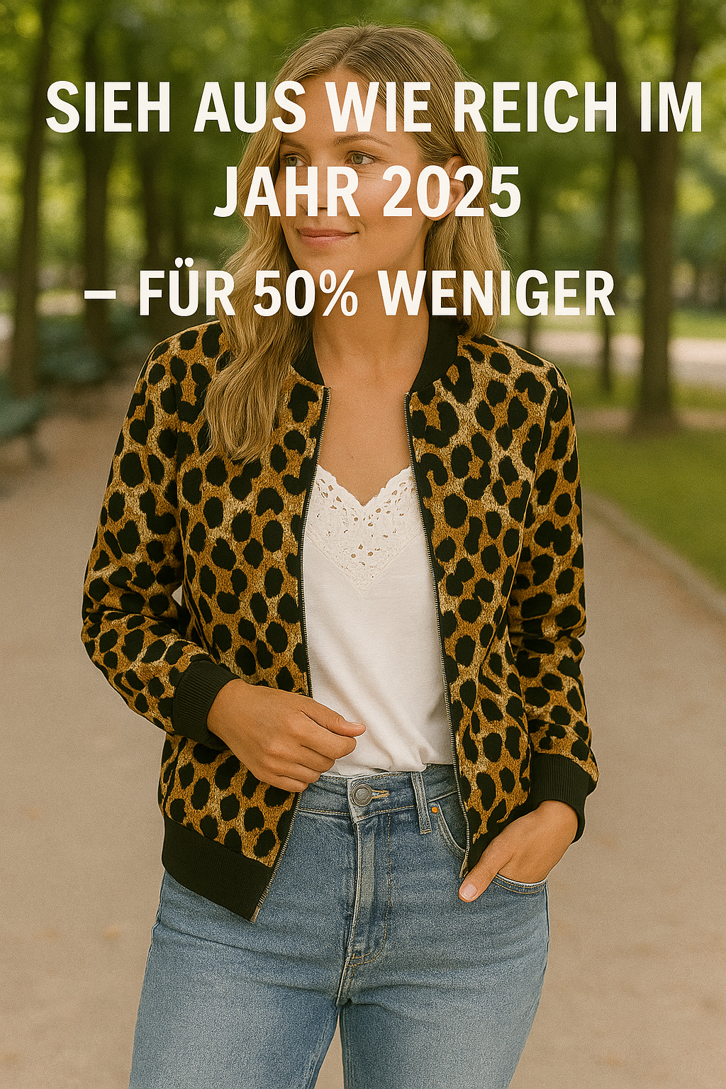Basel Leopard Bomber Jacke