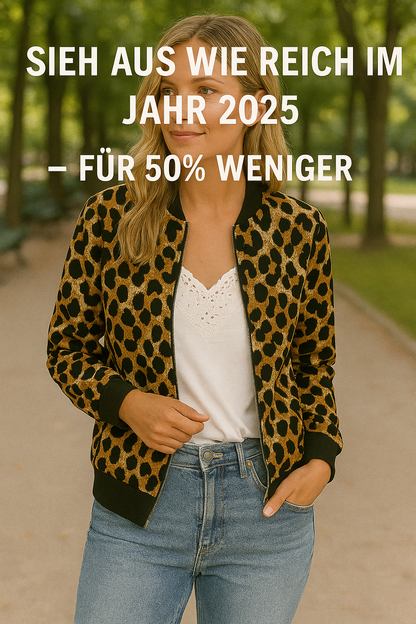 Basel Leopard Bomber Jacke