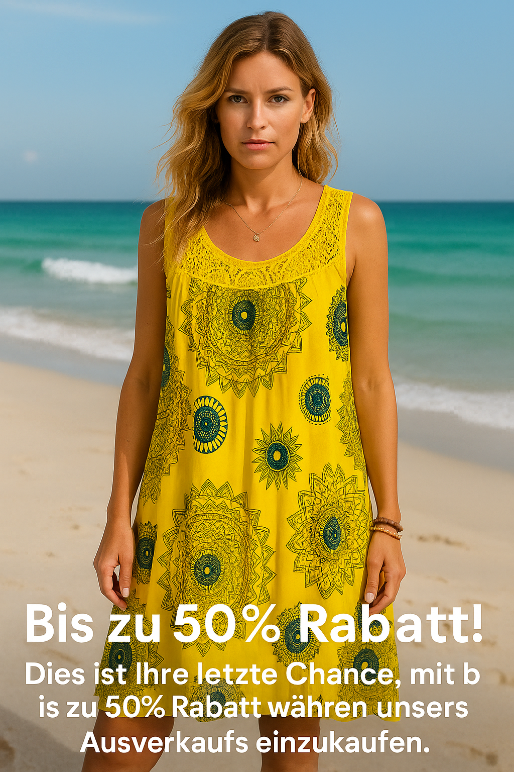 Basel Vintage-Print Sommerkleid