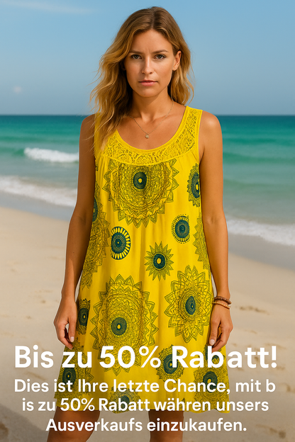 Basel Vintage-Print Sommerkleid