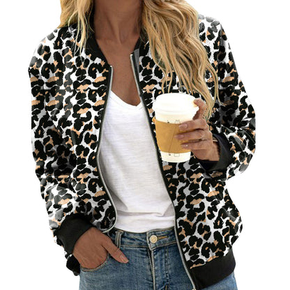 Basel Leopard Bomber Jacke