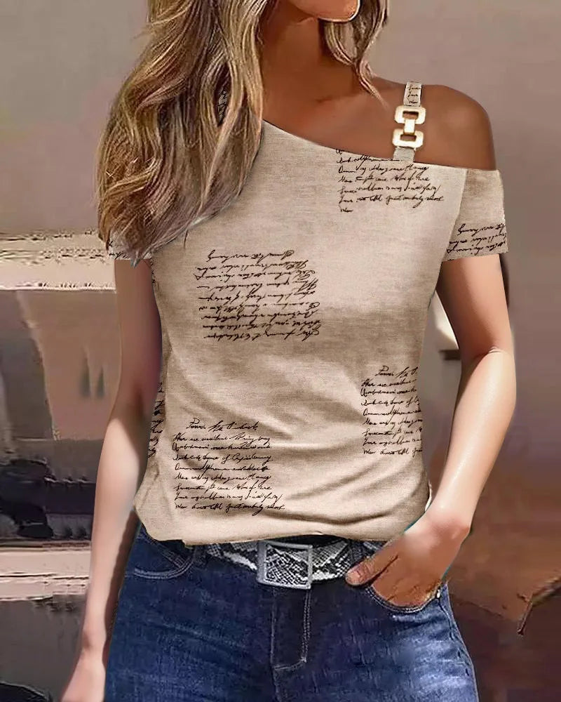 Basel Elegante Kurzarm-T-Shirt