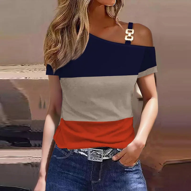 Basel Elegante Kurzarm-T-Shirt