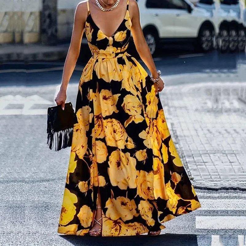 Basel Sommer Maxi-kleid