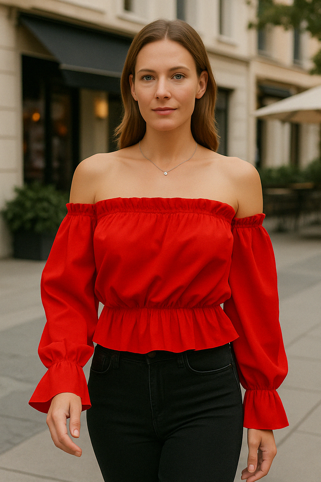 Basel Crop Top Bluse